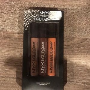 NYX Liquid Suede 3 piece set Lipstick Lip Gloss